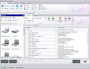 Subtitles and Lyrics database with editor